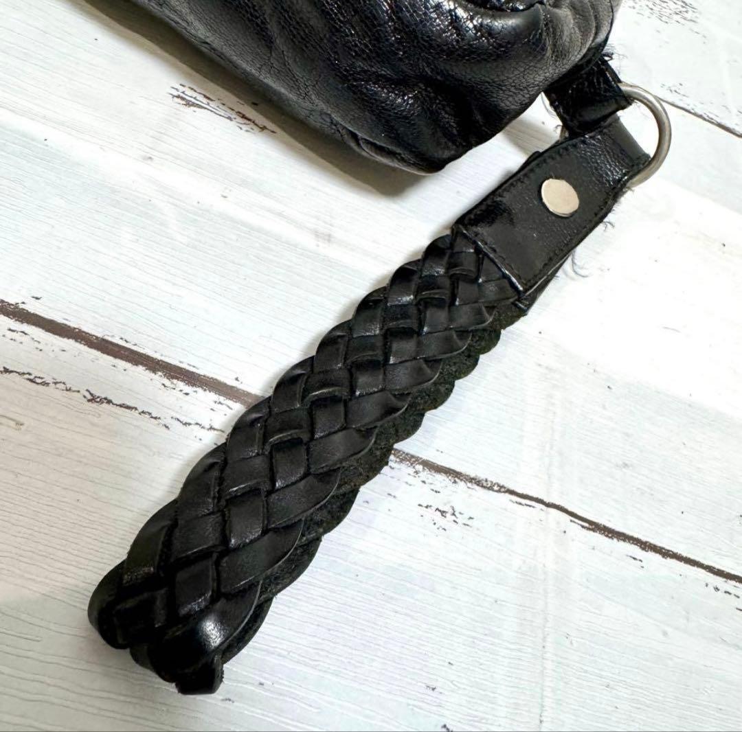 れ*ん様 正規品 バレンシアガ BALENCIAGA レザー クラッチバッグ 黒