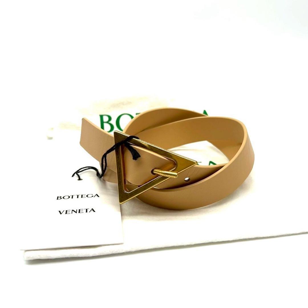 未使用級 Bottega Veneta トライアングル ロゴ ベルト