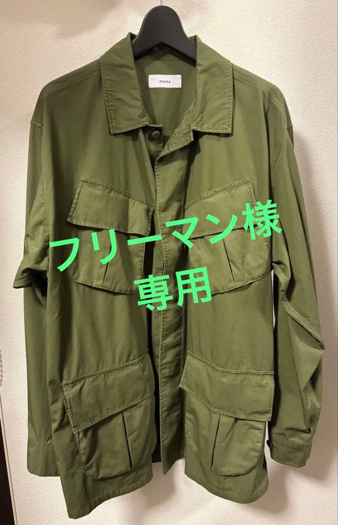 marka ミリタリージャケット オリーブグリーン