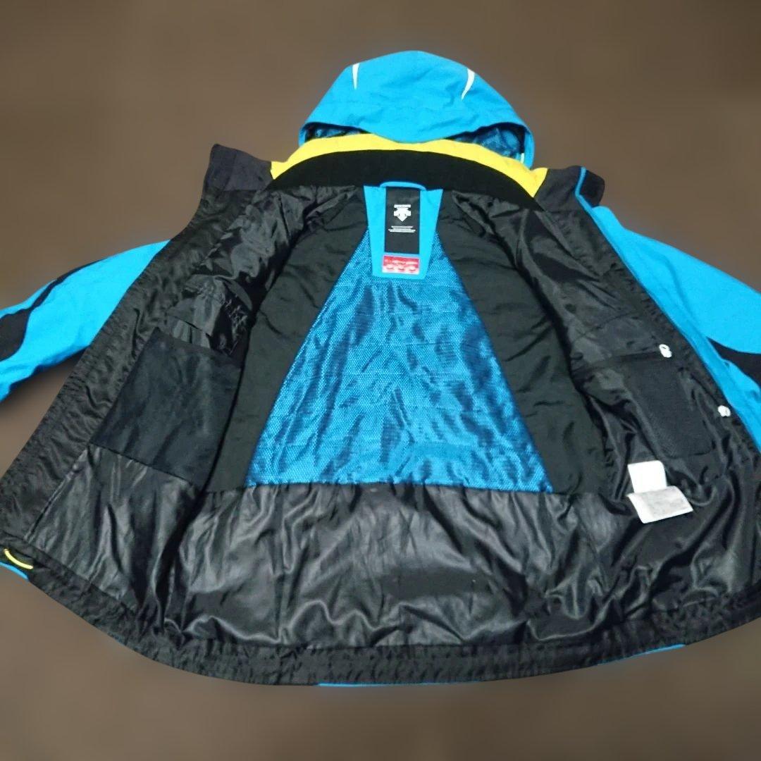 送料無料【DESCENTE】水色スキーウェア上下セット L/L