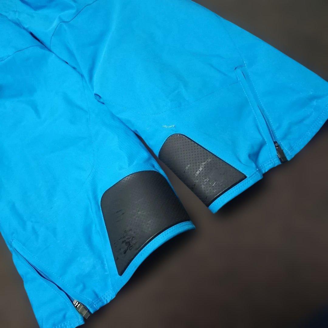 送料無料【DESCENTE】水色スキーウェア上下セット L/L