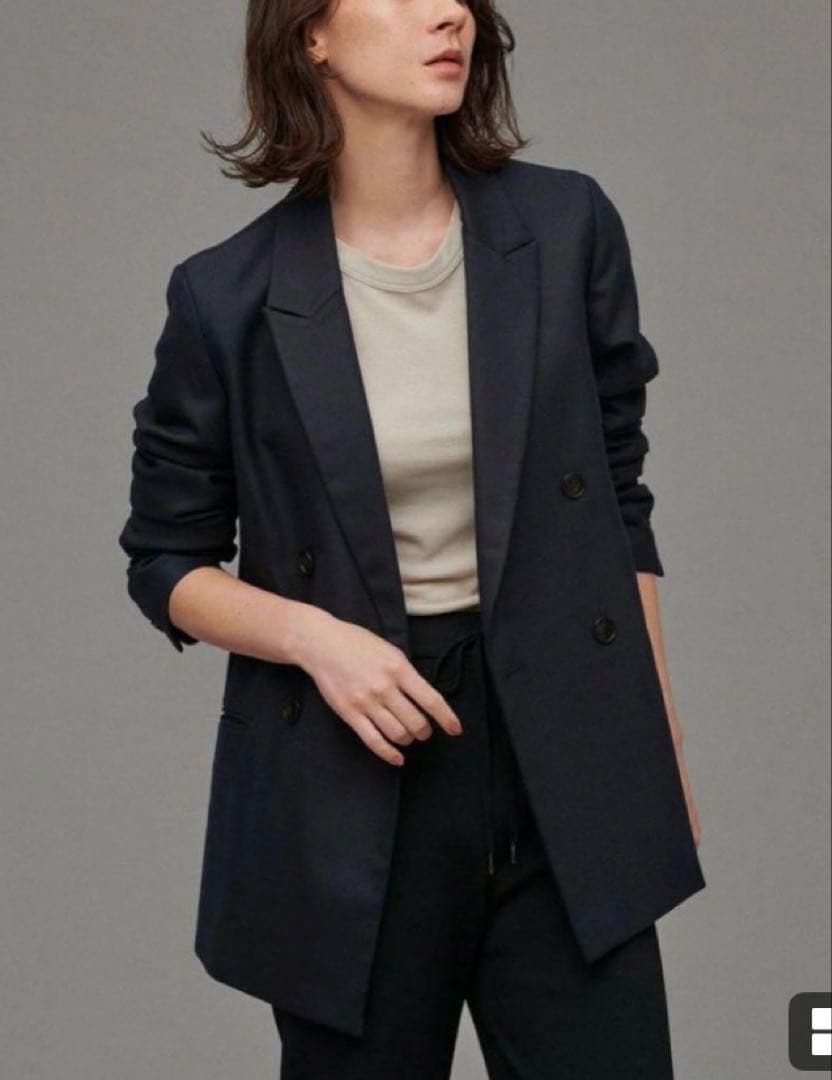 未使用タグ付✨アンクレイヴ ダブルテーラードジャケット 紺ブレ 1 M