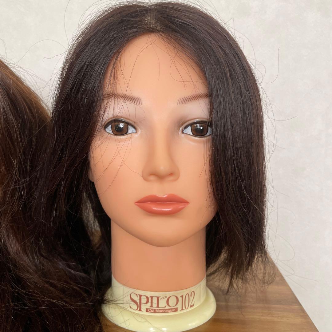 ヘアセット　練習用　マネキン　ウィッグ N.B.A.A.