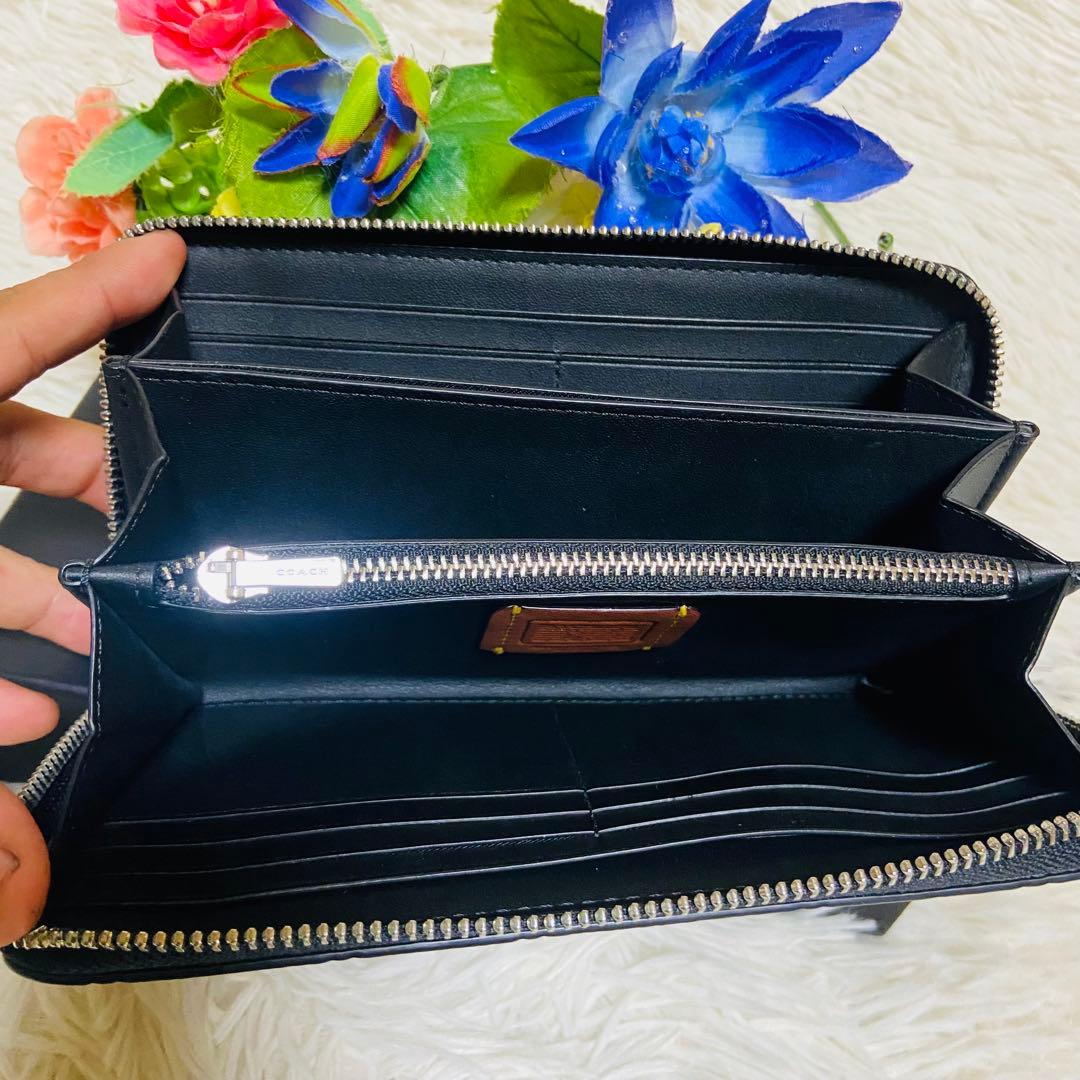 本革✨COACH✨コーチ✨MINT + SERF✨財布✨ラウンドファスナー✨総柄