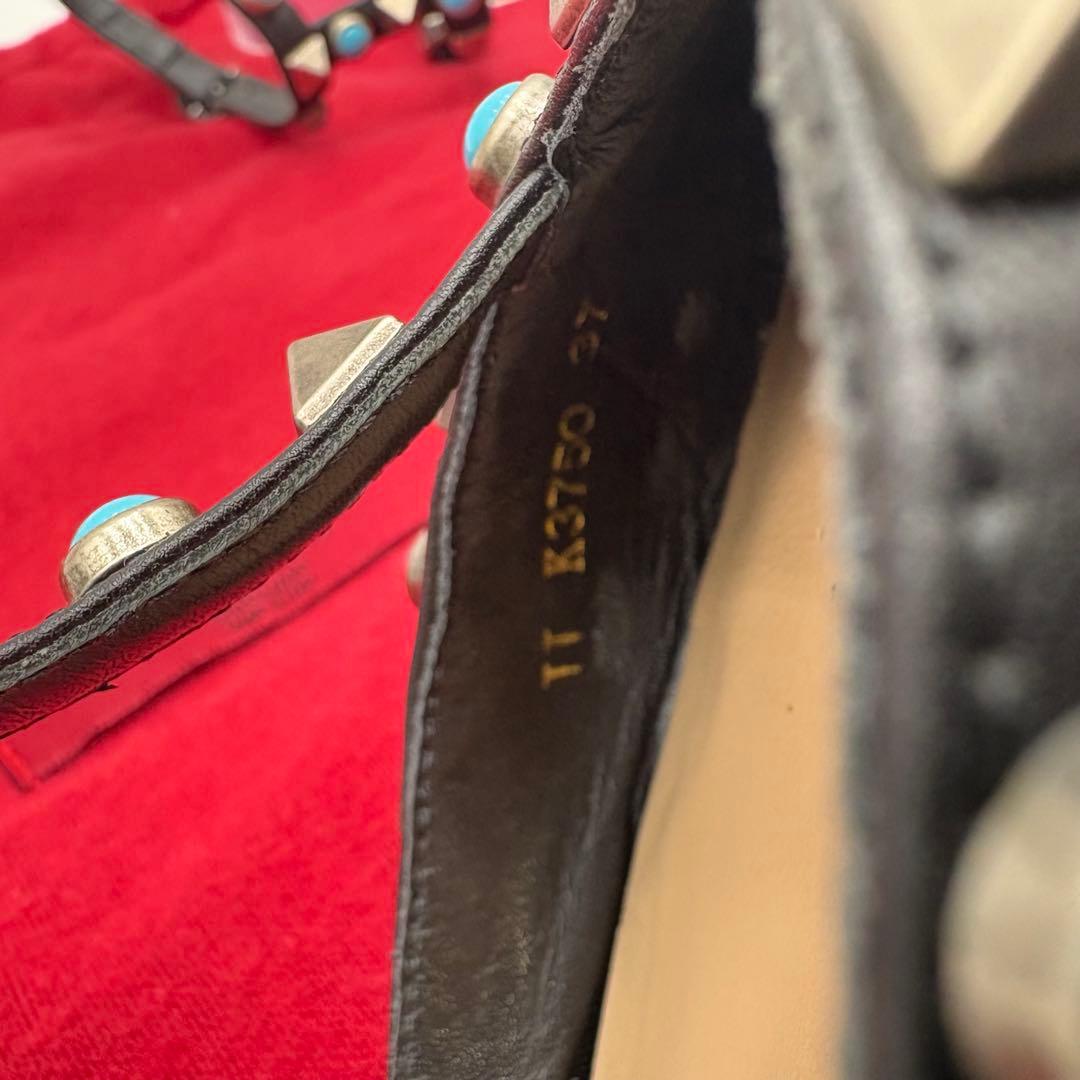 ✨美品✨ヴァレンティノガラヴァーニ　ロックスタッズ　ストラップ　ミュール　ヒール