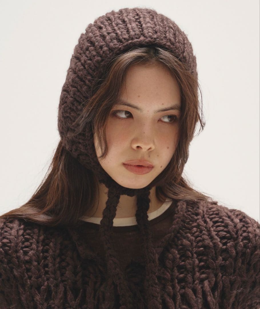 最終値下げ TODAYFUL Mix Knit Scarf ブラウン