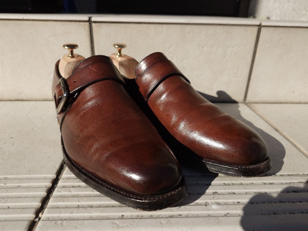 Cheaney Walter UK7.5 チーニー シングルモンクストラップ
