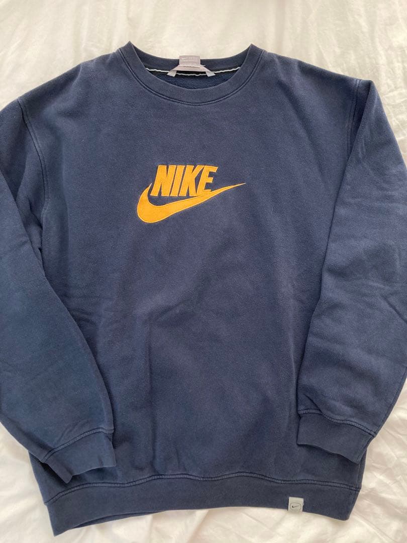 オールドナイキ　ゴツナイキ　スウェット　ネイビー系
