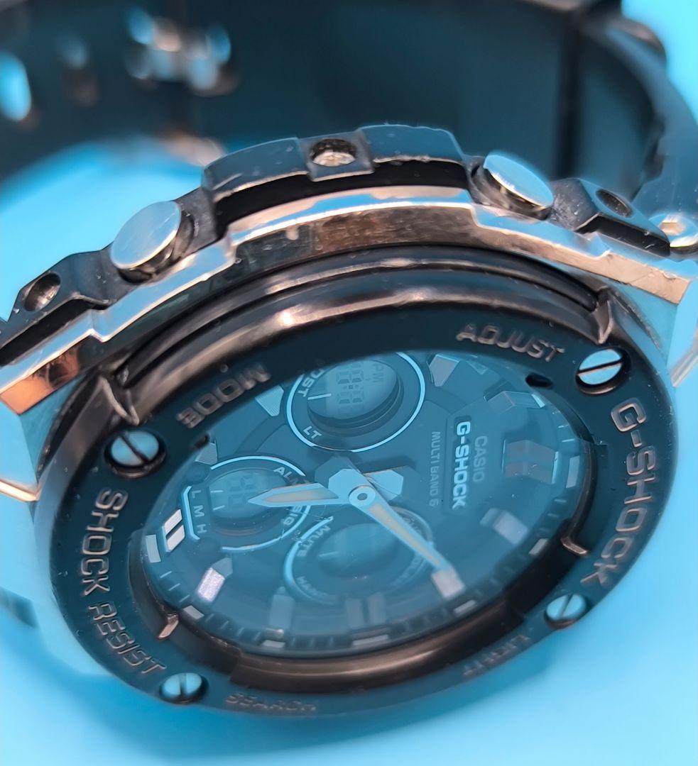 ジーショックG-STEEL 電波ソーラー GST-W300-1AJF ブラック