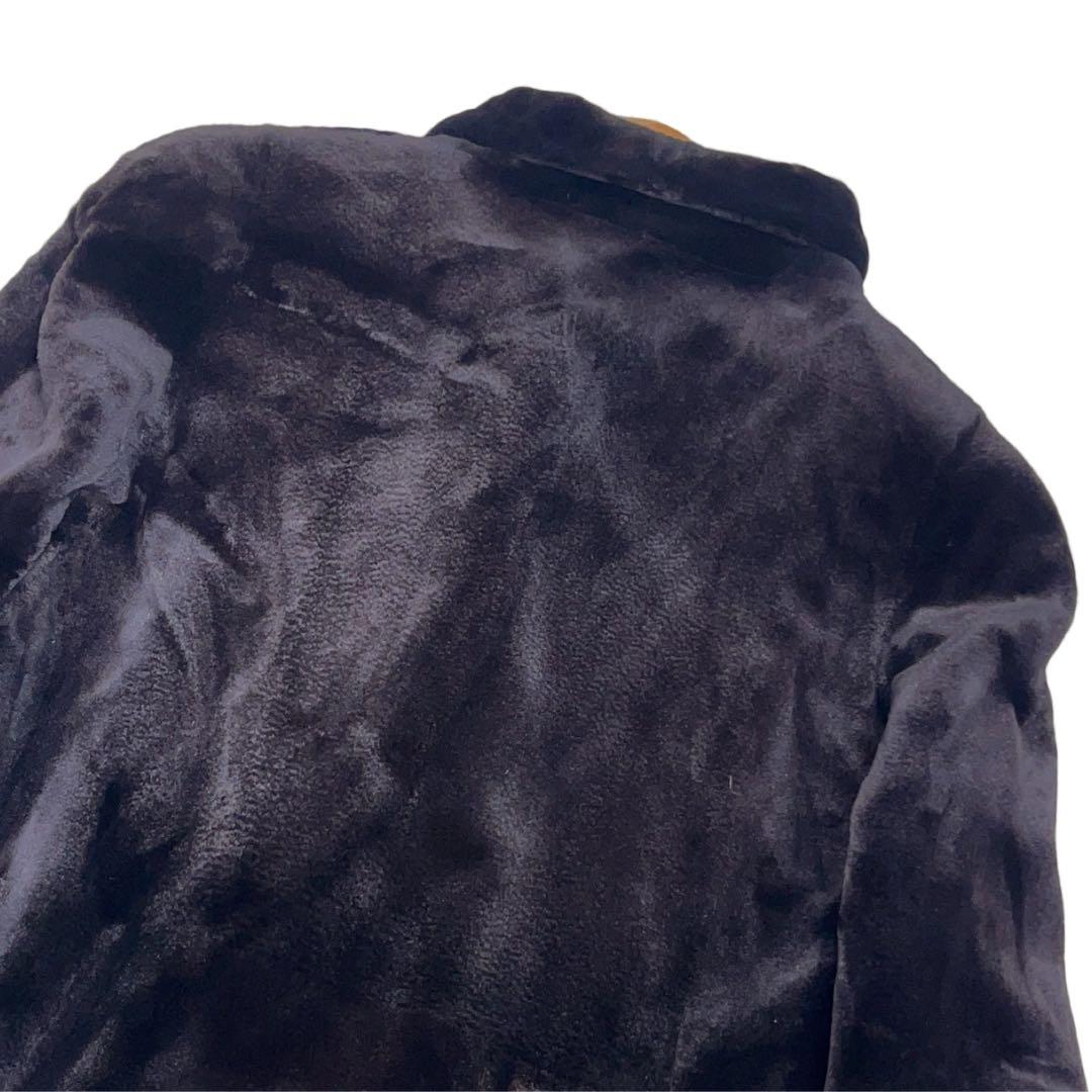 総丈105cm　サガミンク　シェアードミンク　2XLサイズ　リアルファーコート