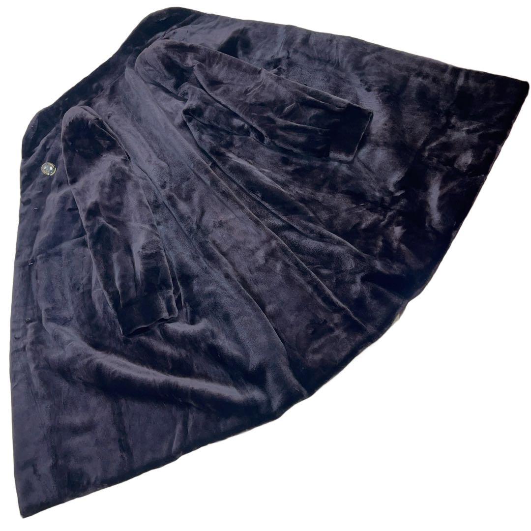 総丈105cm　サガミンク　シェアードミンク　2XLサイズ　リアルファーコート