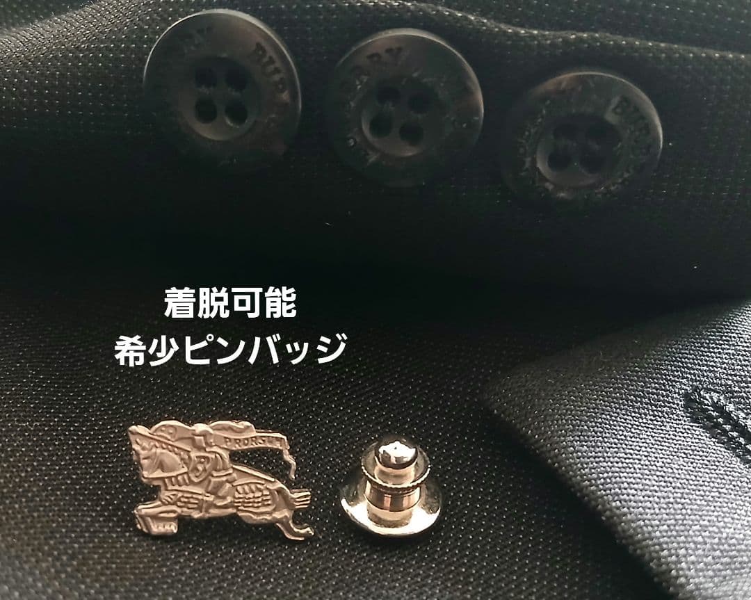 BURBERRY(120㎝)ピンバッジ付フォーマルセットアップスーツ美品