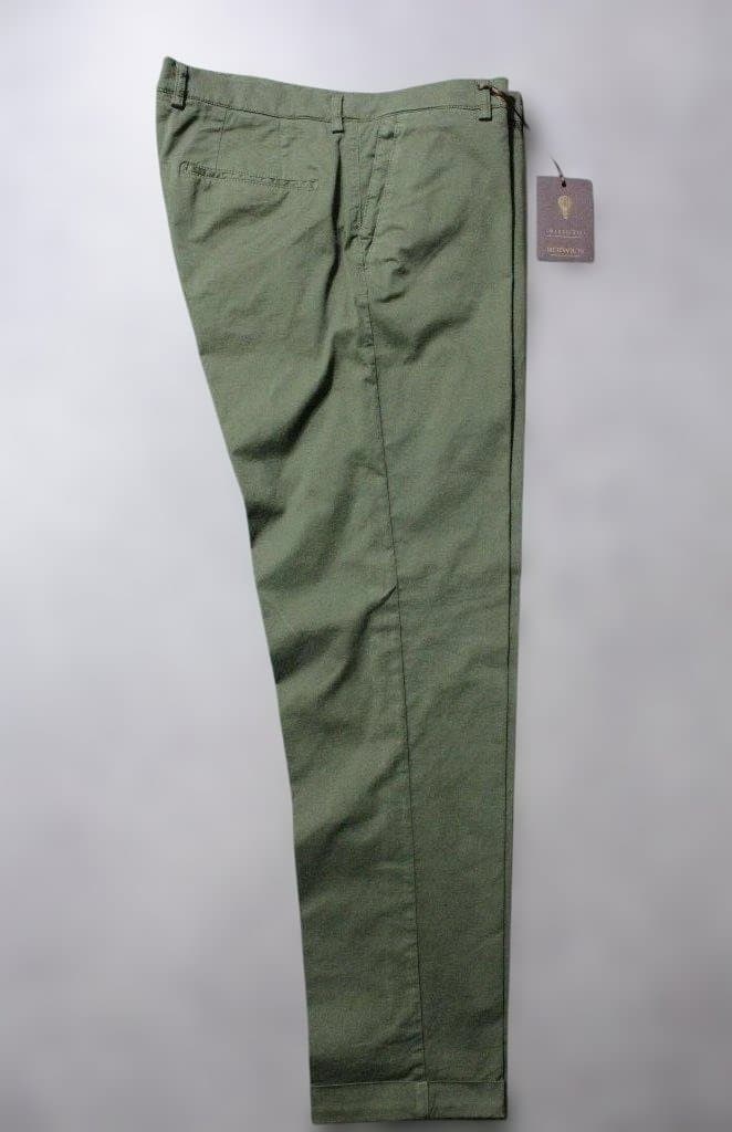 BERWICH★新品3.5万円ベルウィッチ スリムテーパードチノ52 オリーブ色