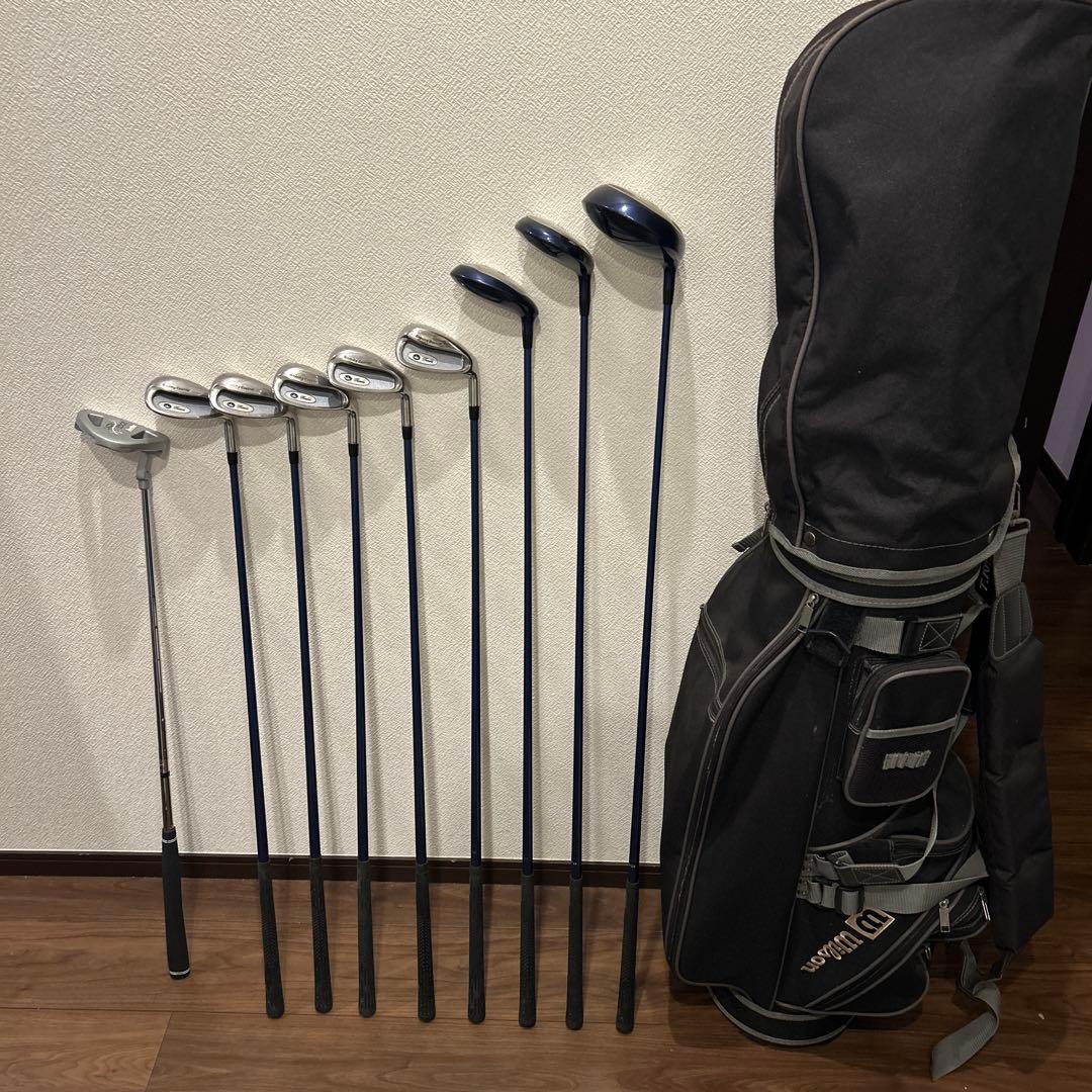 Tiara EXレディースL 9本　右利き　ウィルソン　ゴルフセット