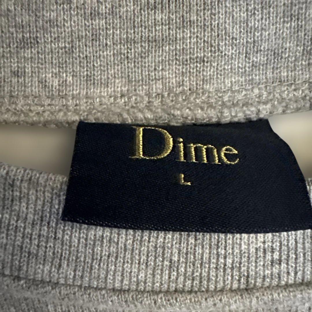 dime クルーネック　スウェット　グレー　L