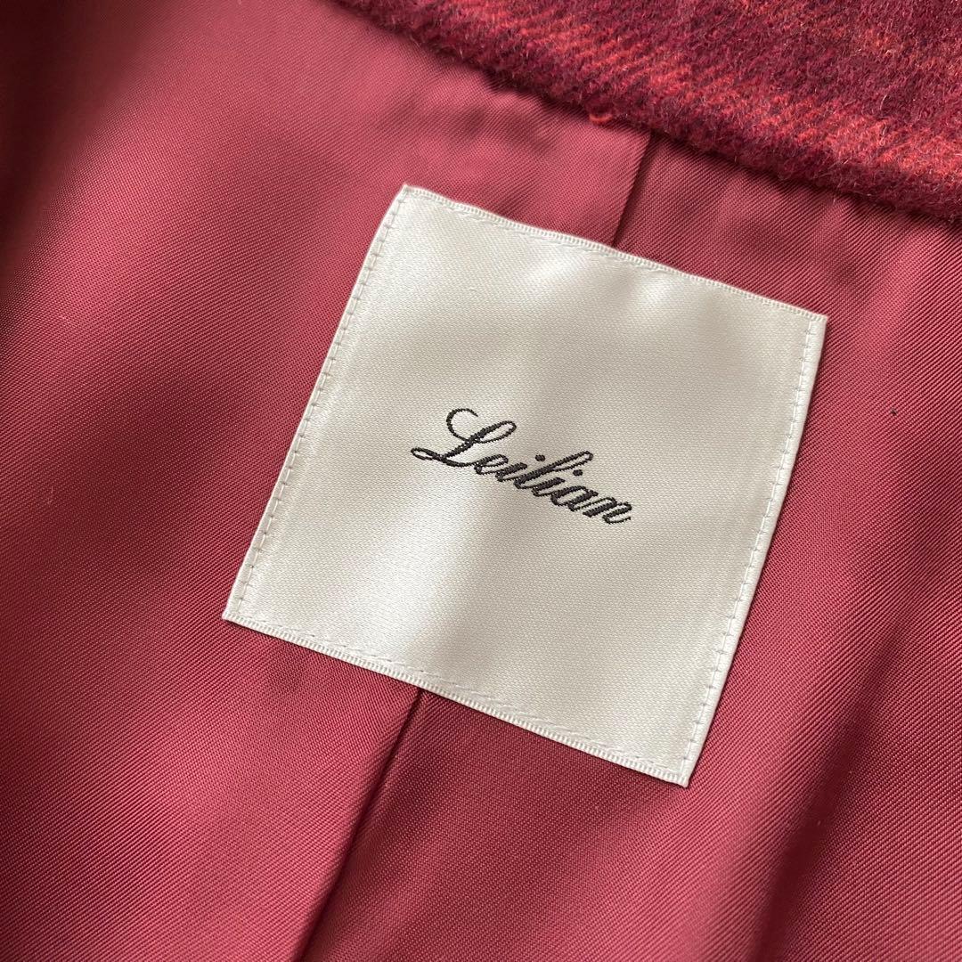 美品 Leilian レリアン カシミヤ100% ハーフ コート 9 近年モデル