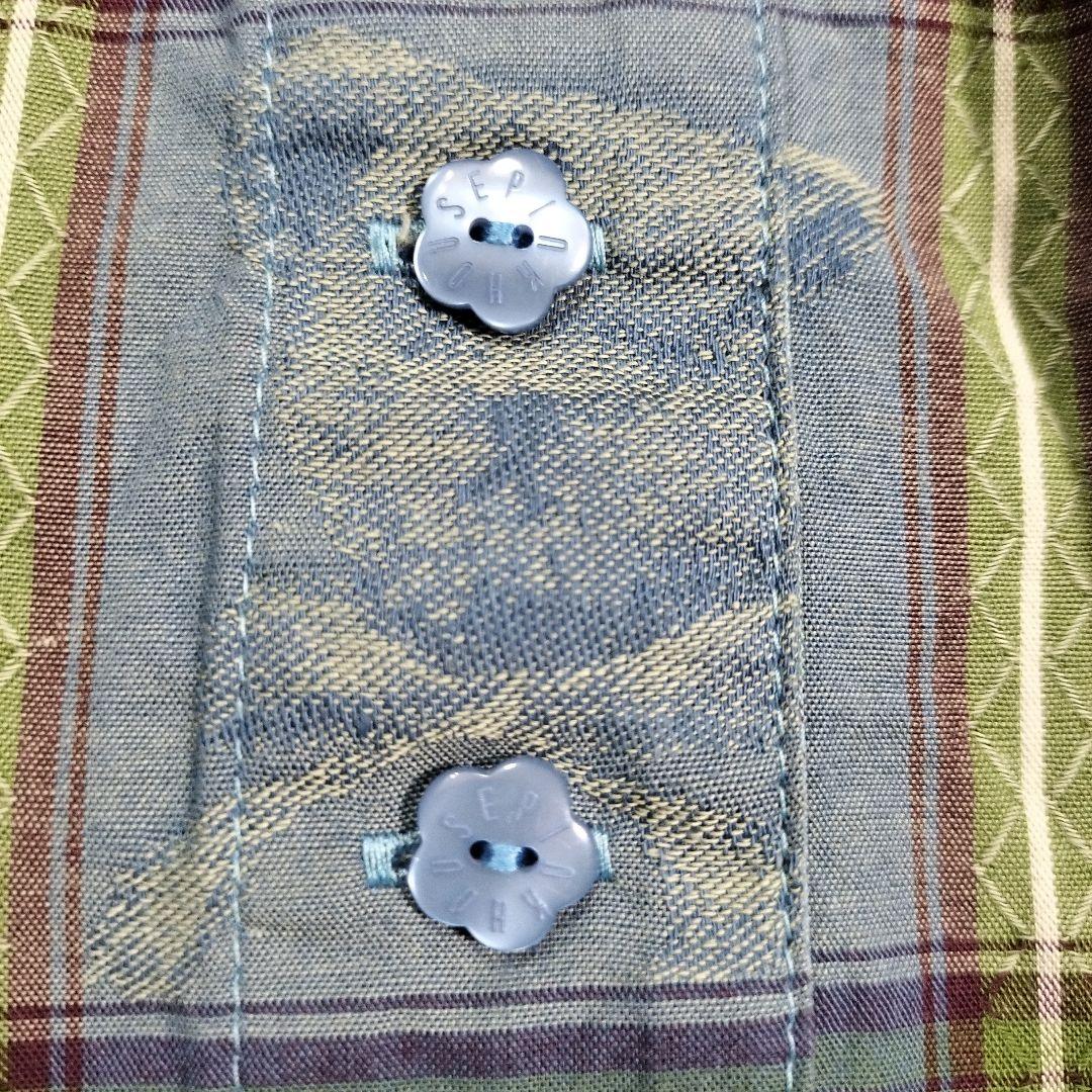 ピンクハウス　23SS　ピクニックチェック　チュニックブラウス　テディ