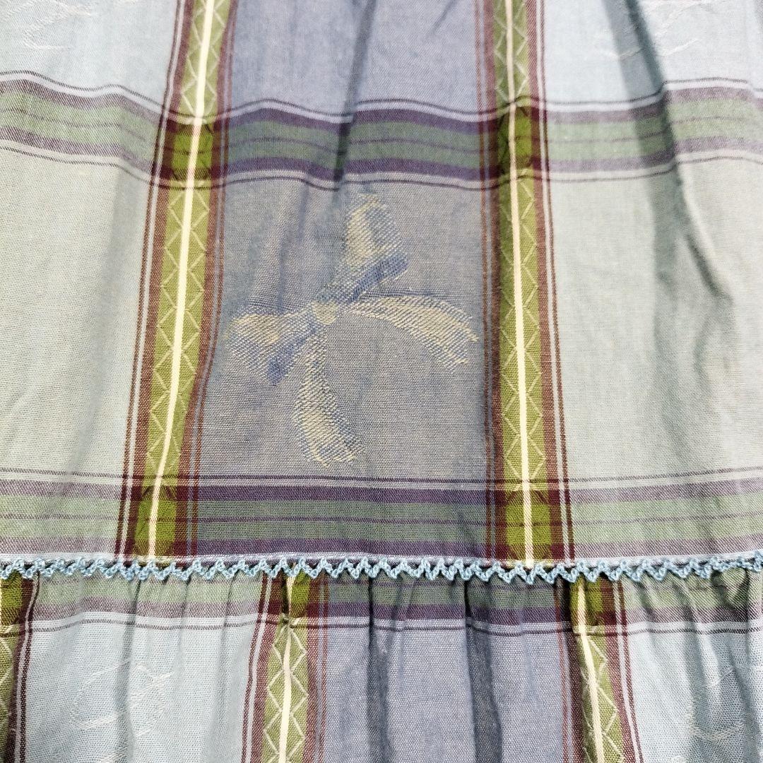 ピンクハウス　23SS　ピクニックチェック　チュニックブラウス　テディ