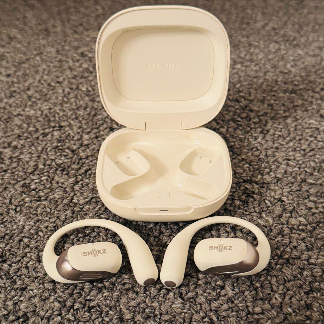 【美品】Shokz OpenFit 2 SKZ-EP-000046 ベージュ