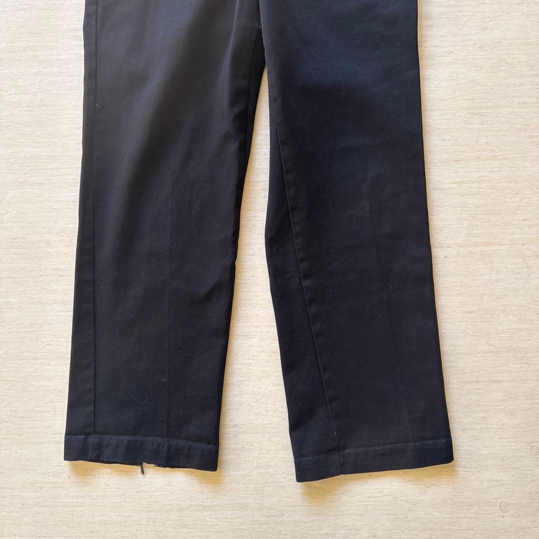 80s USA製　ディッキーズ　874 チビタグ　黒　ブラック　w31