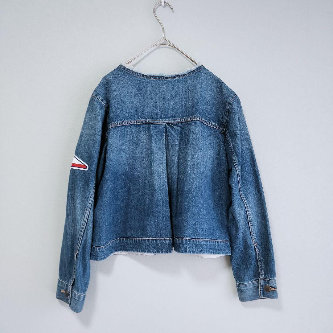 【値下げ交渉歓迎】 ブルーレーベルクレストブリッジ ノーカラーデニムジャケット