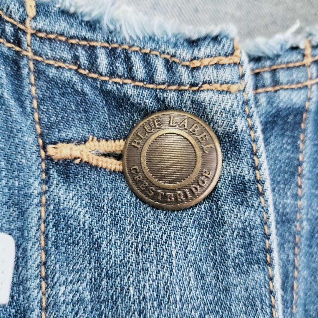 【値下げ交渉歓迎】 ブルーレーベルクレストブリッジ ノーカラーデニムジャケット