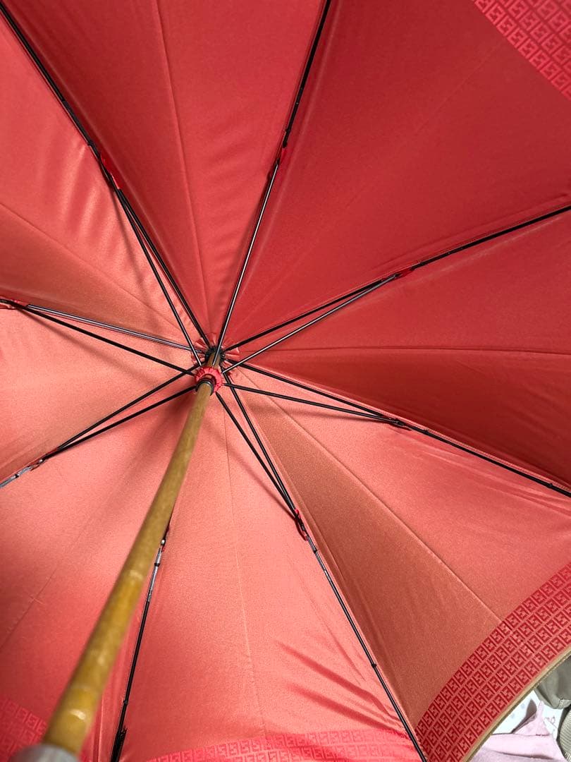 ⭐️新品未使用FENDI ロゴ入り レッド 長傘