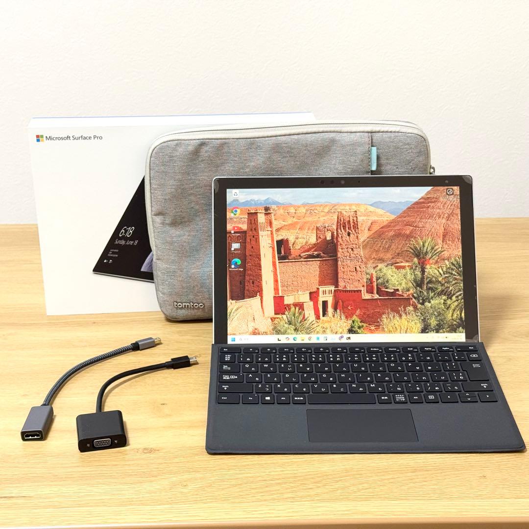 【バッテリー良好✨】Microsoft Surface Pro 本体+純正カバー