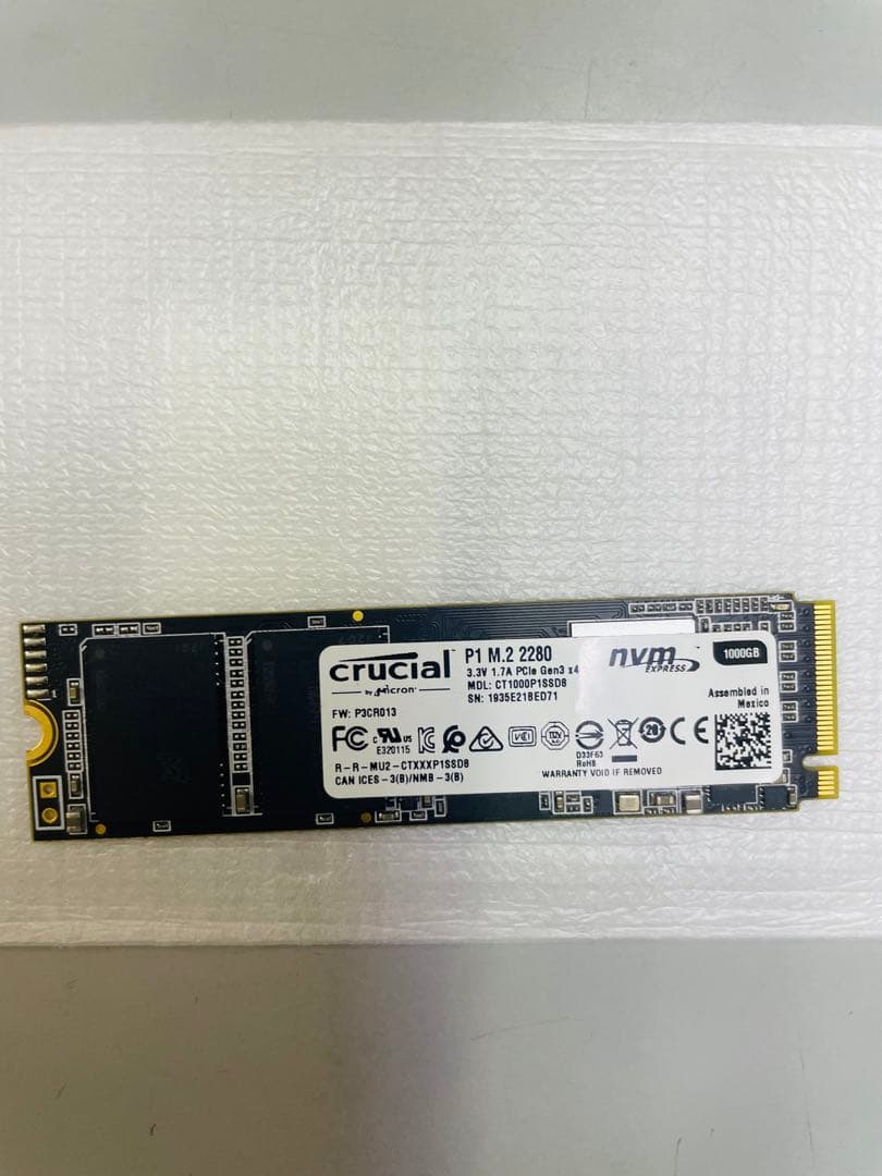 各社SSD 1TB M.2 Type 2280 3D NANDフラッシュ搭載