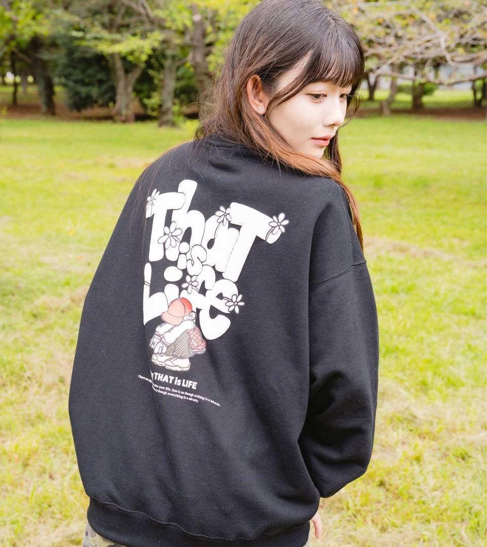 That’s Life グラフィックスウェット ブラック
