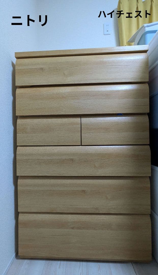 ニトリ　ハイチェスト幅80　奥行40　高さ130（約）