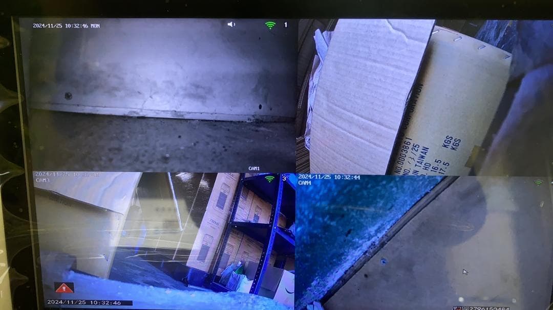 防犯カメラ ワイヤレス 屋外 300万画素 12インチモニター 中古