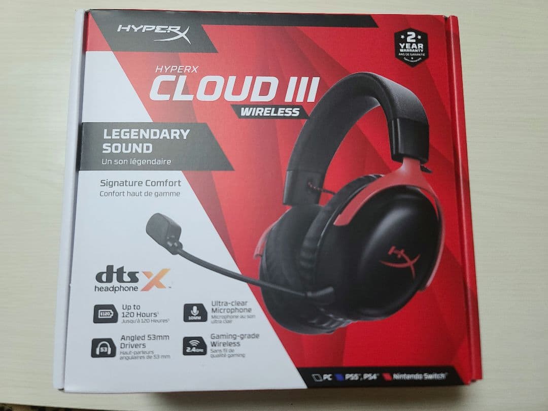 HyperX Cloud III  ゲーミングヘッドセット ワイヤレス 未開封