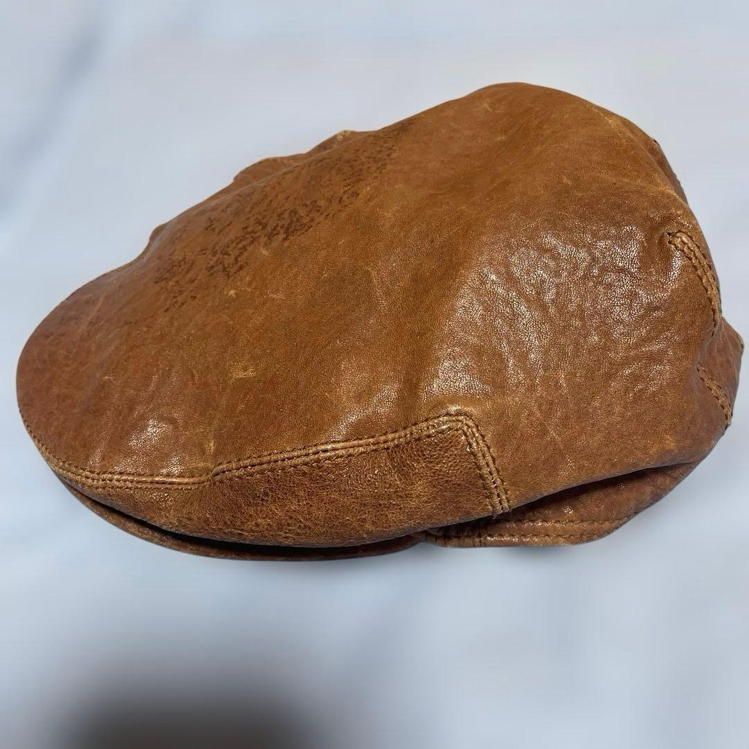 miumiu レザー ハンチング ベレー帽 ミュウミュウ 帽子 MIU MIU