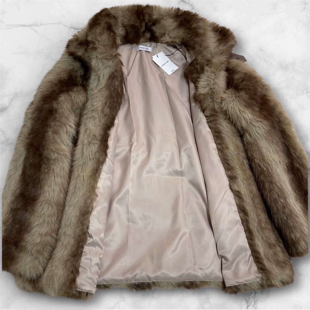 大人気✨新品 lagua gem faux ファーコート Mサイズ