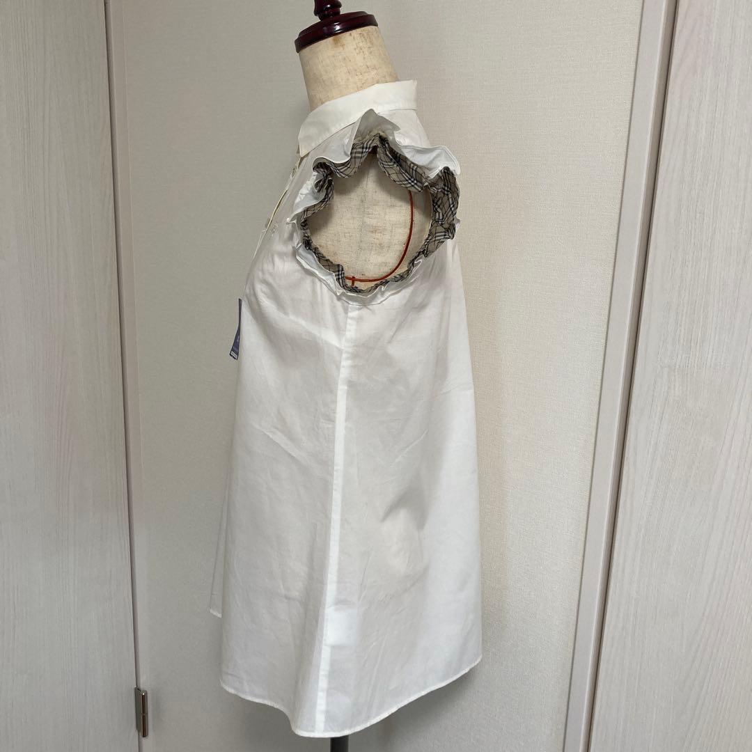 バーバリー ブルーレーベル ノースリーブ カットソー 半袖トップス 36ブラウス