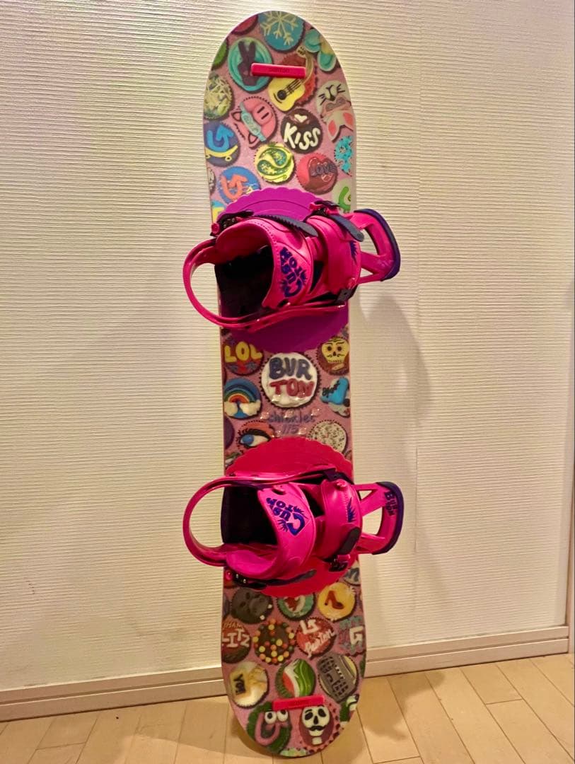 BURTON バートン　スノーボード 113cm　ボードビンディング２点セット