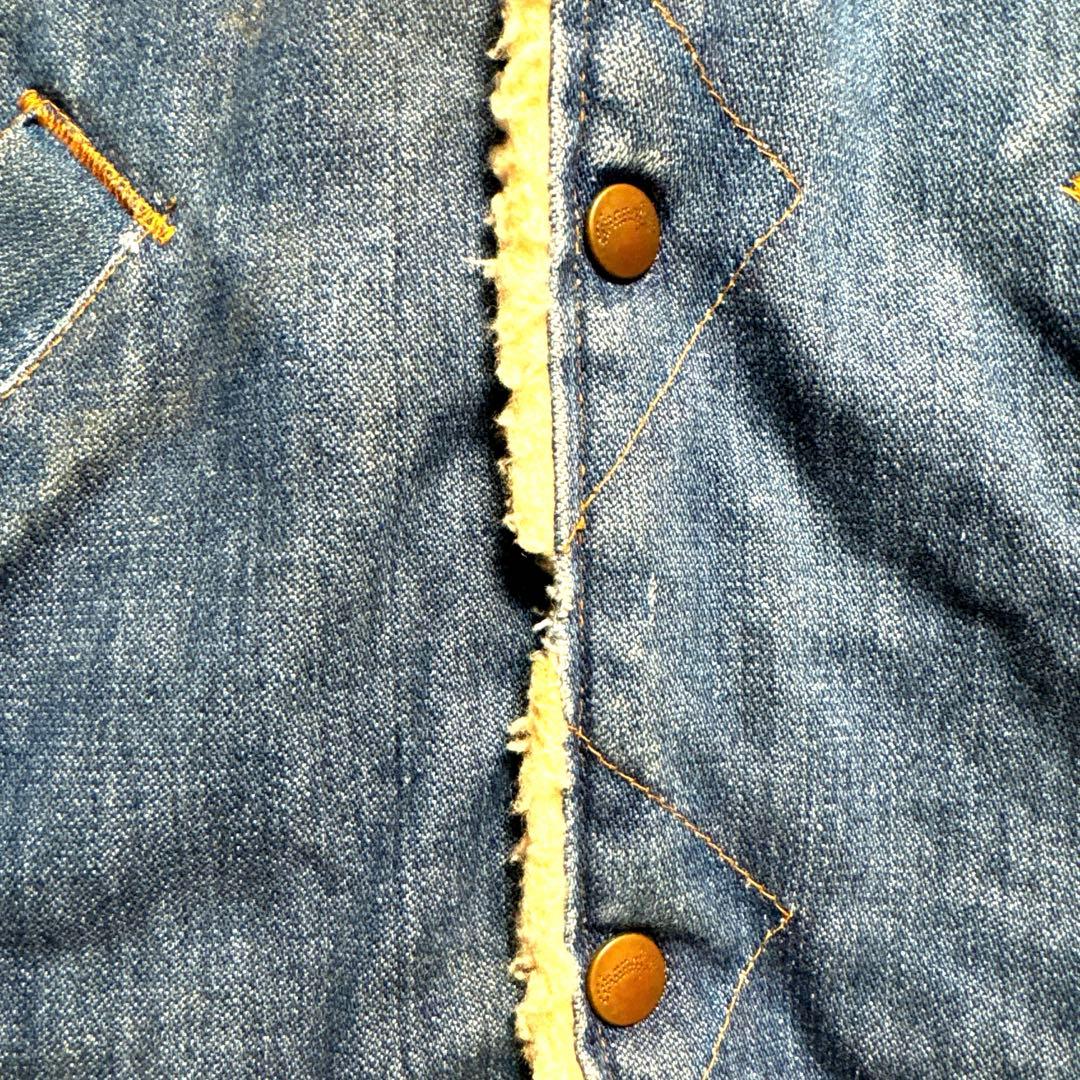 ラングラー デニムジャケット ボア USA製 ランチ コート ビンテージ