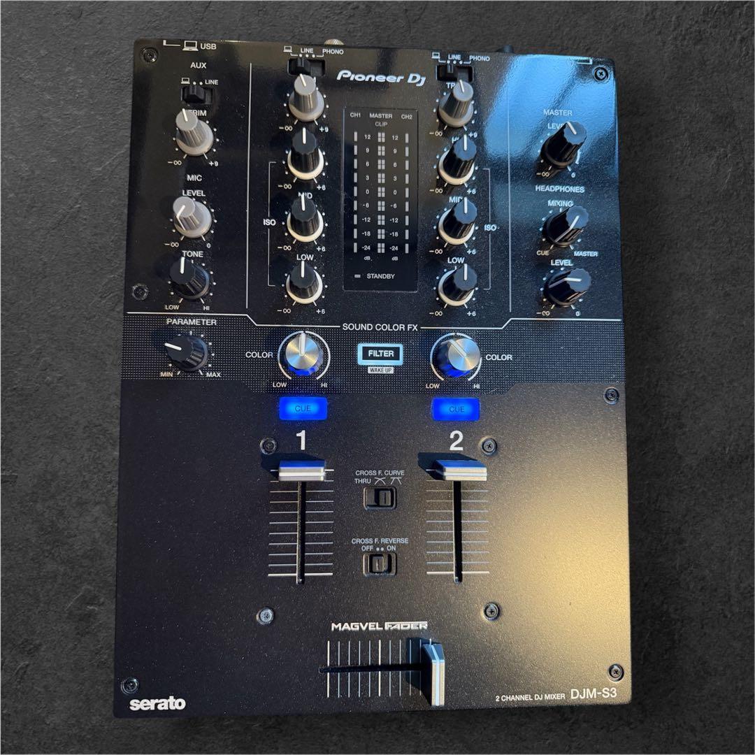 美品 Pioneer DJ DJM-S3 2チャンネルミキサー