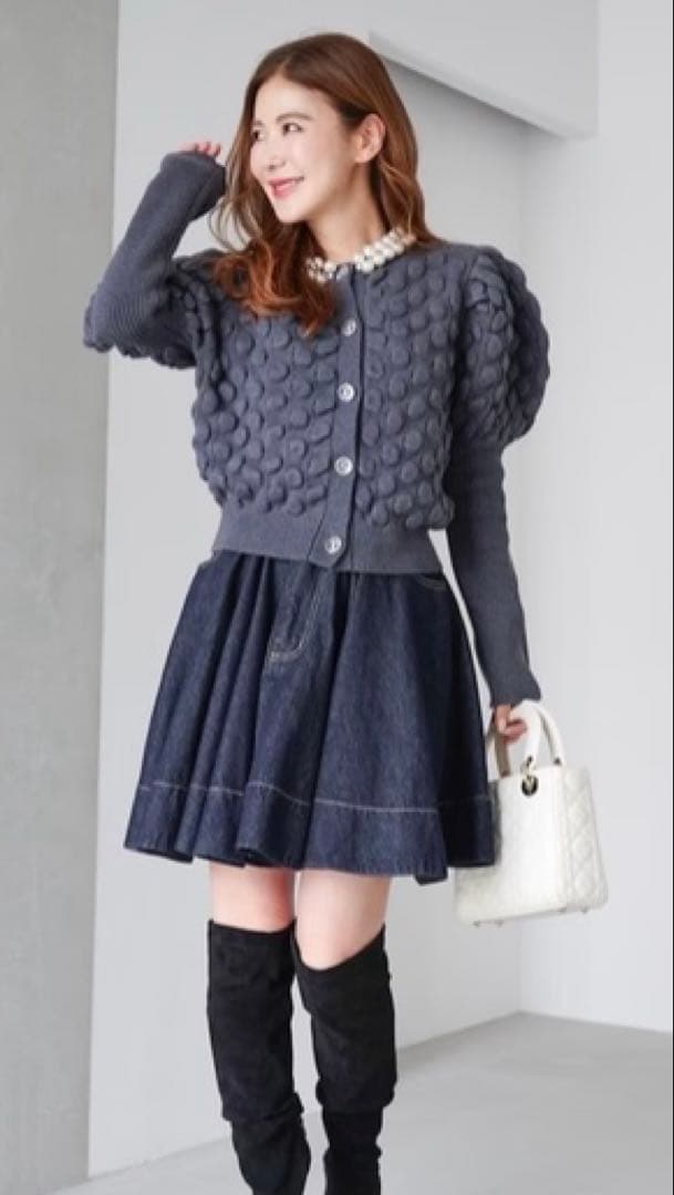 obli パール　カーディガン　新品タグ付き