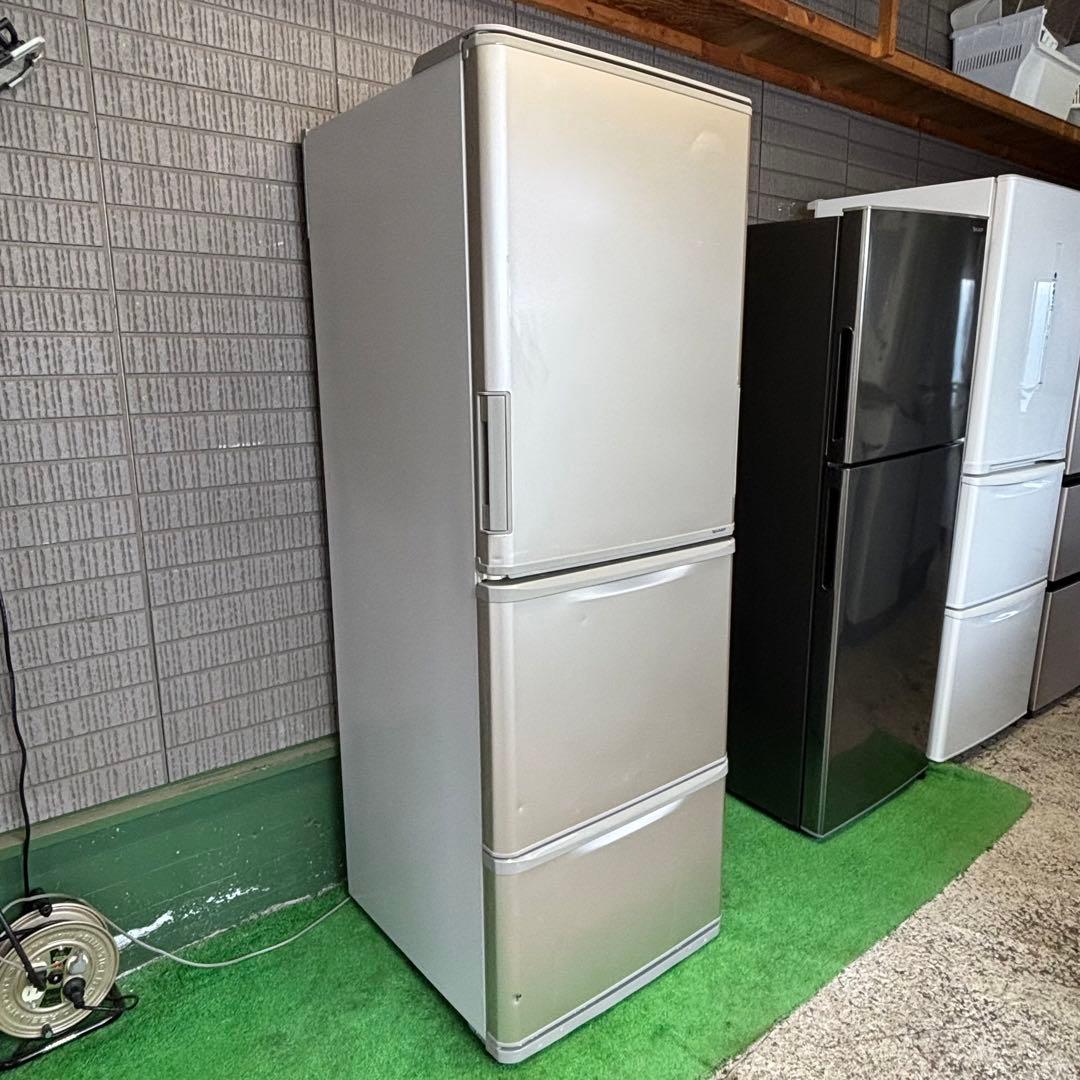 SHARP 350L 冷蔵庫 両開き 大容量 2018年製【地域限定配送無料】