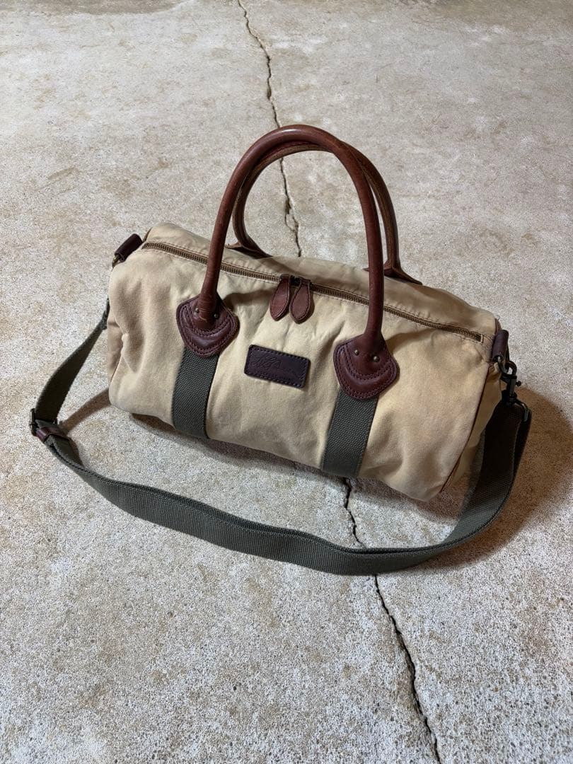 llbean レザーハンドル ボストンバッグ