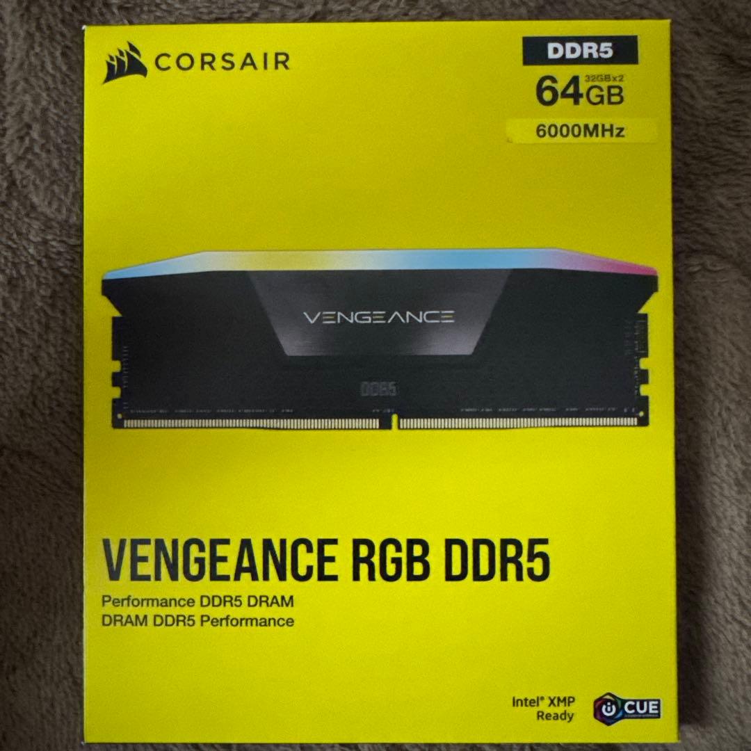 メモリー DDR5 64GB 6000MHz CL40-40-40 RGB