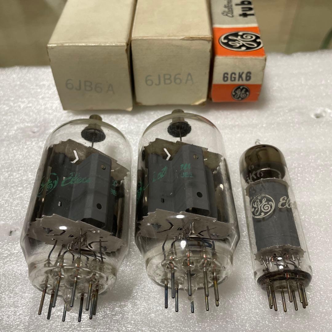 真空管　general electric 3個
