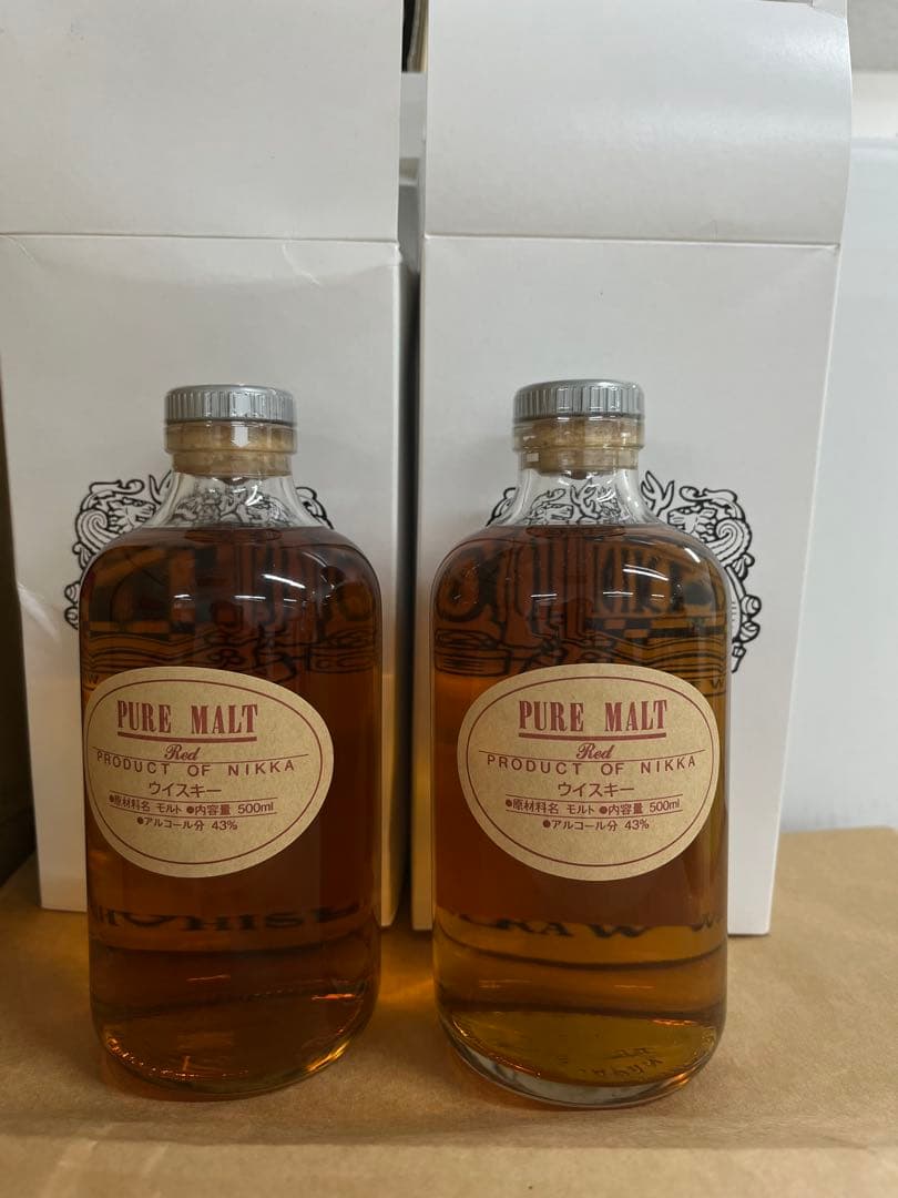 NIKKA WHISKY 500ml 43%2本セット　レッドラベル