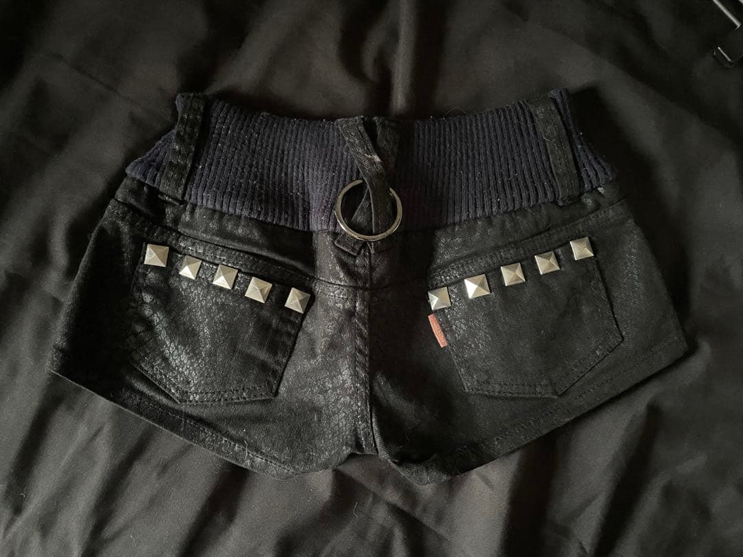 平成ギャル y2k グランジ スタッズ パイソン ショートパンツ