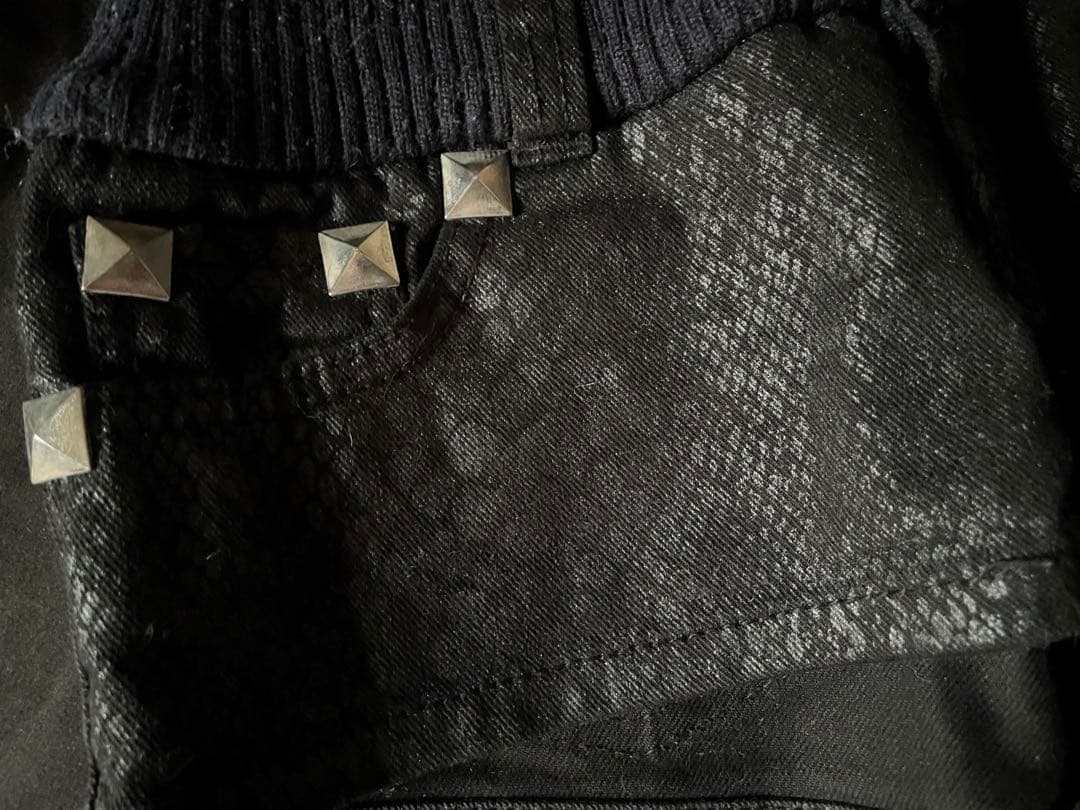 平成ギャル y2k グランジ スタッズ パイソン ショートパンツ