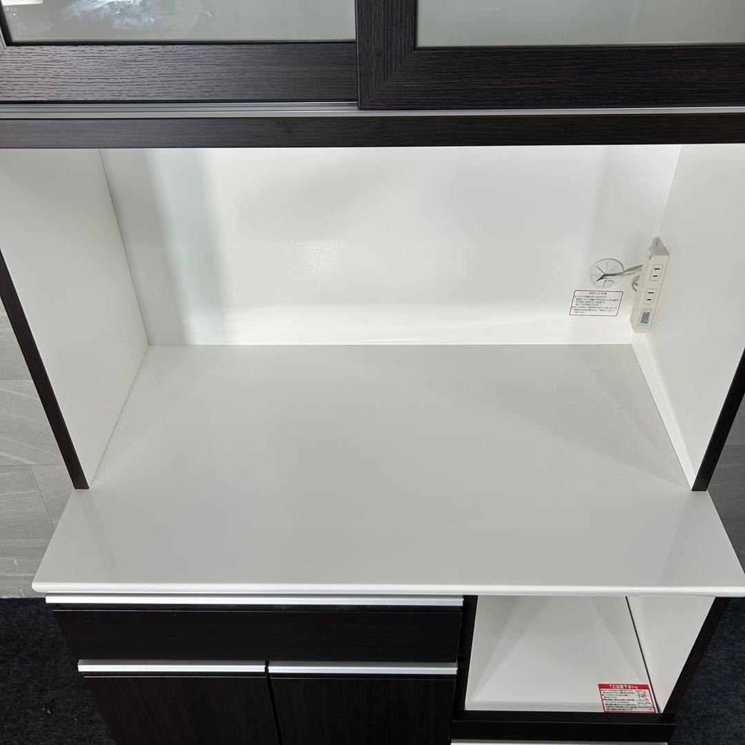 ニトリ 食器棚 レジューム 幅90cm シンプル キッチンボード d4006