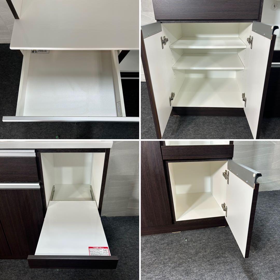 ニトリ 食器棚 レジューム 幅90cm シンプル キッチンボード d4006