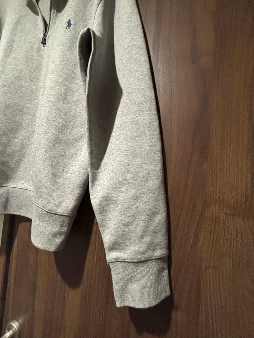 ポニー刺繍ハーフジップスウェット